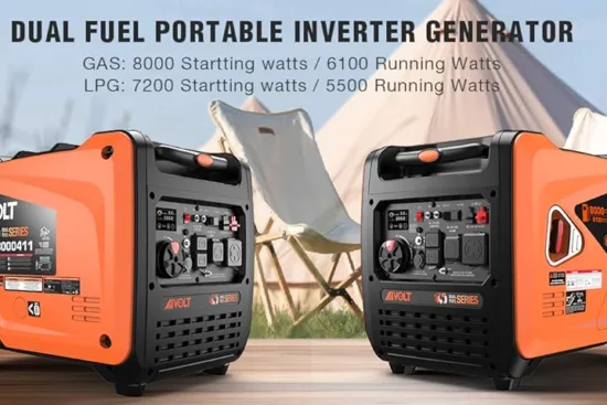 AIVOLT 8000 Watts Dual Fuel Portable Inverter Generator Super Quiet Gas Propane Powered Electric Start Outdoor Generator for Home Back Up Travel RV Camping, 50 State Approved File name: bb70cebd-3b95-4124-8845-