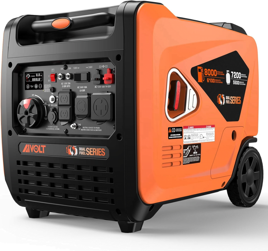 Dual Fuel Portable Inverter Generator - AI VOLT Generator Website