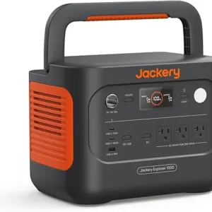 Jackery Explorer 1000 v2 Portable Power Station(2024 New),1070Wh LiFePO4 Battery,1500W AC/100W USB-C Output, 1 Hr Fast Charge, Solar Generator for Outdoor Camping,Emergency, RV,...