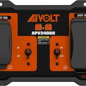 AIVOLT 240V 50-Amp Parallel Kit for Enclosed Frame Inverter Generators, ANSI/PGMA G300-2018 Standard Parallel Link with L5-30R and 14-50R Outlet