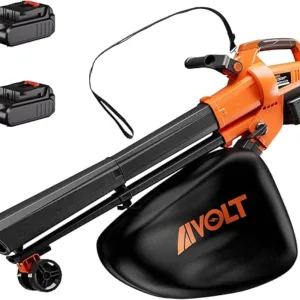 AIVOLT Cordless Leaf Blower Vacuum Mulcher with 40L Bag, 3 in 1 Battery Powered Leaf Blower 40V, 160MPH Air Speed, 4 Speed Modes, with Shoulder Strap, Suitable for Lawn Care,...