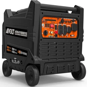 AIVOLT Dual Fuel Portable Inverter Generator- 10000 Watts Gas or Propane Powered Home Back Up Electric Start Inverter Generator (10,000 Watts Dual Fuel)