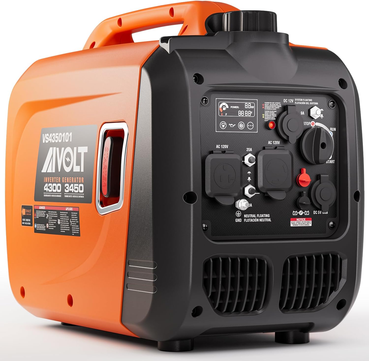 Aivolt Dual Fuel Inverter Generator 4300W
