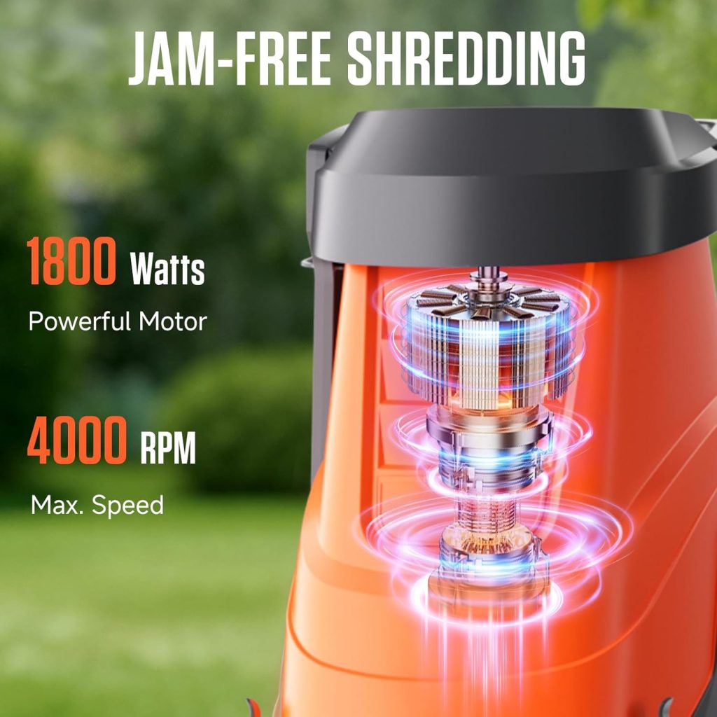 AIVOLT Electric Garden Shredder – Powerful Wood Chipper & Leaf Mulcher with Anti Blowout System, High Capacity Collection Bag, Heavy Duty Yard Waste Crusher aivolt net (7)