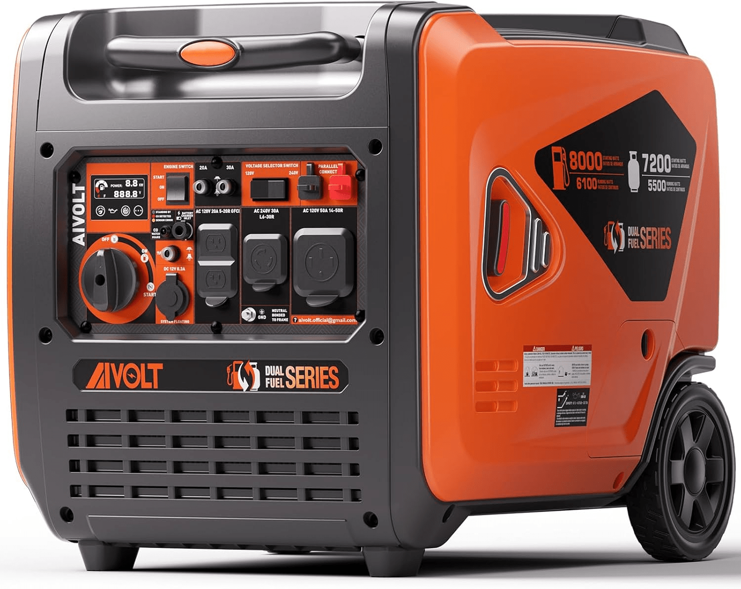 AIVOLT 8000W vs. WEN 8000W Dual Fuel Generator